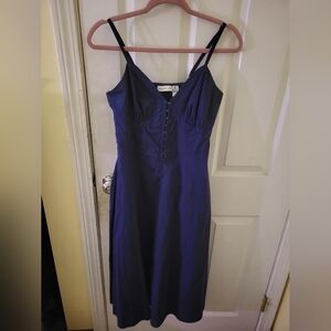 Sincerly Jules Navy Midi Dress
